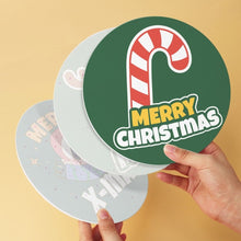 Load image into Gallery viewer, Mini Paint by Numbers Set - Discs Ø7.9" (6 pieces) - Christmas Cheer 2