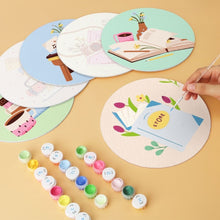 Load image into Gallery viewer, Mini Paint by Numbers Set - Discs Ø7.9" (6 pieces) - Little Creative Rituals