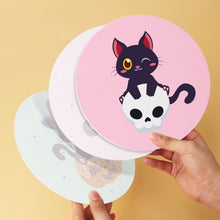 Load image into Gallery viewer, Mini Paint by Numbers Set - Discs Ø7.9" (6 pieces) - Halloween Kittens