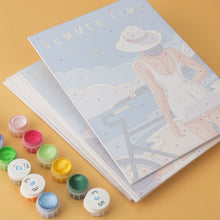 Load image into Gallery viewer, Mini Paint by Numbers Set 5.9"x7.9" (6 pieces) - Wanderlust Summer