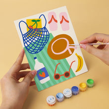 Load image into Gallery viewer, Mini Paint by Numbers Set 5.9"x7.9" (6 pieces) - Summer Mood Board