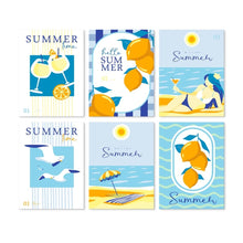 Load image into Gallery viewer, Mini Paint by Numbers Set 5.9"x7.9" (6 pieces) - Lemon Breeze Figured'Art