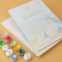 Load image into Gallery viewer, Mini Paint by Numbers Set 5.9"x7.9" (6 pieces) - Lemon Breeze