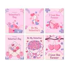 Load image into Gallery viewer, Mini Paint by Numbers Set 5.9"x7.9" (6 pieces) - Love Letters Figured'Art