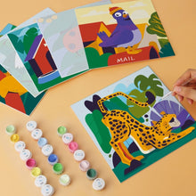 Load image into Gallery viewer, Mini Paint by Numbers Set 7.9"x7.9" (6 pieces) - Animal Friends