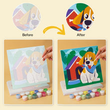 Load image into Gallery viewer, Mini Paint by Numbers Set 7.9"x7.9" (6 pieces) - Animal Friends