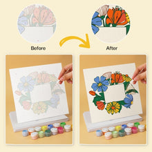 Load image into Gallery viewer, Mini Paint by Numbers Set 7.9"x7.9" (6 pieces) - Handpicked Blooms