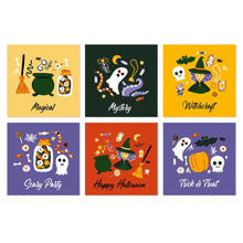 Load image into Gallery viewer, Mini Paint by Numbers Set 7.9"x7.9" (6 pieces) - Witchy Vibes Figured'Art