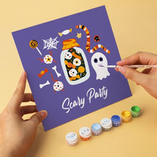 Load image into Gallery viewer, Mini Paint by Numbers Set 7.9"x7.9" (6 pieces) - Witchy Vibes