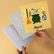 Load image into Gallery viewer, Mini Paint by Numbers Set 7.9"x7.9" (6 pieces) - Witchy Vibes