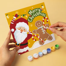 Load image into Gallery viewer, Mini Paint by Numbers Set 7.9"x7.9" (6 pieces) - Christmas Colors