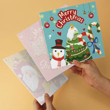 Load image into Gallery viewer, Mini Paint by Numbers Set 7.9"x7.9" (6 pieces) - Christmas Colors