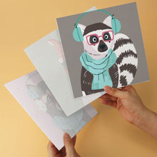 Load image into Gallery viewer, Mini Paint by Numbers Set 7.9"x7.9" (6 pieces) - Cool Critters