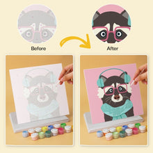 Load image into Gallery viewer, Mini Paint by Numbers Set 7.9"x7.9" (6 pieces) - Cool Critters