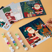 Load image into Gallery viewer, Mini Paint by Numbers Set 7.9"x7.9" (6 pieces) - Holly Jolly Illustrations