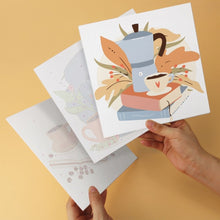 Load image into Gallery viewer, Mini Paint by Numbers Set 7.9"x7.9" (6 pieces) - Coffee Ritual