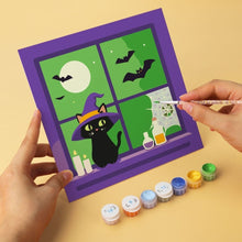 Load image into Gallery viewer, Mini Paint by Numbers Set 7.9"x7.9" (6 pieces) - Spooky Nights