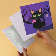 Load image into Gallery viewer, Mini Paint by Numbers Set 7.9"x7.9" (6 pieces) - Spooky Nights