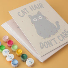 Load image into Gallery viewer, Mini Paint by Numbers Set 5.9"x7.9" (6 pieces) - Cattitude