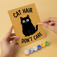 Load image into Gallery viewer, Mini Paint by Numbers Set 5.9"x7.9" (6 pieces) - Cattitude