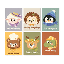 Load image into Gallery viewer, Mini Paint by Numbers Set 5.9"x7.9" (6 pieces) - Little Ones Figured'Art