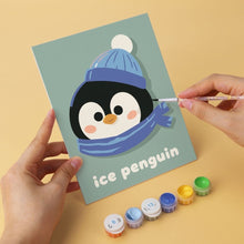Load image into Gallery viewer, Mini Paint by Numbers Set 5.9"x7.9" (6 pieces) - Little Ones