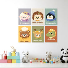 Load image into Gallery viewer, Mini Paint by Numbers Set 5.9"x7.9" (6 pieces) - Little Ones