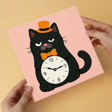 Load image into Gallery viewer, Mini Paint by Numbers Set 7.9"x7.9" (6 pieces) - Tick Tock Cats