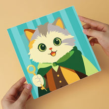 Load image into Gallery viewer, Mini Paint by Numbers Set 7.9"x7.9" (6 pieces) - Fantasy Cat Cast