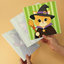 Load image into Gallery viewer, Mini Paint by Numbers Set 7.9"x7.9" (6 pieces) - Fantasy Cat Cast