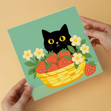 Load image into Gallery viewer, Mini Paint by Numbers Set 7.9"x7.9" (6 pieces) - Cat and Colorful Fruits