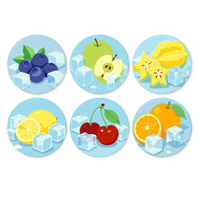 Load image into Gallery viewer, Mini Paint by Numbers Set - Discs Ø7.9" (6 pieces) - Frosted Fruits Figured'Art