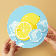 Load image into Gallery viewer, Mini Paint by Numbers Set - Discs Ø7.9" (6 pieces) - Frosted Fruits