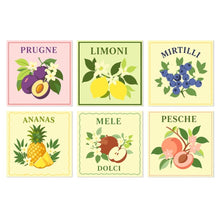 Load image into Gallery viewer, Mini Paint by Numbers Set 7.9"x7.9" (6 pieces) - Italian Orchard Figured'Art