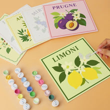 Load image into Gallery viewer, Mini Paint by Numbers Set 7.9"x7.9" (6 pieces) - Italian Orchard