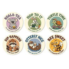 Load image into Gallery viewer, Mini Paint by Numbers Set - Discs Ø7.9" (6 pieces) - Happy Little Souls Figured'Art