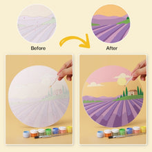 Load image into Gallery viewer, Mini Paint by Numbers Set - Discs Ø7.9" (6 pieces) - Dreamy Landscapes 2