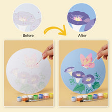 Load image into Gallery viewer, Mini Paint by Numbers Set - Discs Ø7.9" (6 pieces) - Pastel Butterflies 2