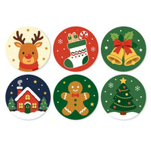 Load image into Gallery viewer, Mini Paint by Numbers Set - Discs Ø7.9" (6 pieces) - Whispers of Christmas Figured'Art