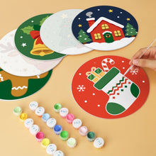 Load image into Gallery viewer, Mini Paint by Numbers Set - Discs Ø7.9" (6 pieces) - Whispers of Christmas