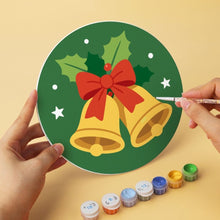 Load image into Gallery viewer, Mini Paint by Numbers Set - Discs Ø7.9" (6 pieces) - Whispers of Christmas