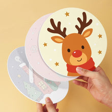 Load image into Gallery viewer, Mini Paint by Numbers Set - Discs Ø7.9" (6 pieces) - Whispers of Christmas