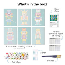 Load image into Gallery viewer, Mini Paint by Numbers Set 5.9"x7.9" (6 pieces) - Glam Squad