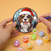 Load image into Gallery viewer, Paint by numbers 4" Coasters (6 pieces) - Christmas Critters