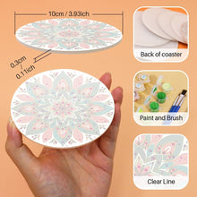 Load image into Gallery viewer, Paint by numbers 4" Coasters (6 pieces) - Colorful Coasters Mandala