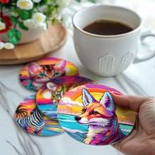 Load image into Gallery viewer, Paint by numbers 4" Coasters (6 pieces) - Pop Art Wildlife