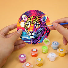 Load image into Gallery viewer, Paint by numbers 4" Coasters (6 pieces) - Pop Art Wildlife
