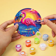 Load image into Gallery viewer, Paint by numbers 4" Coasters (6 pieces) - Vibrant Tropical Birds