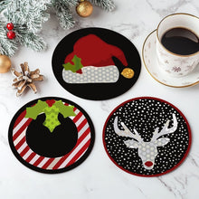 Load image into Gallery viewer, Paint by numbers 4" Coasters (4 pieces) - Creative Christmas Gift