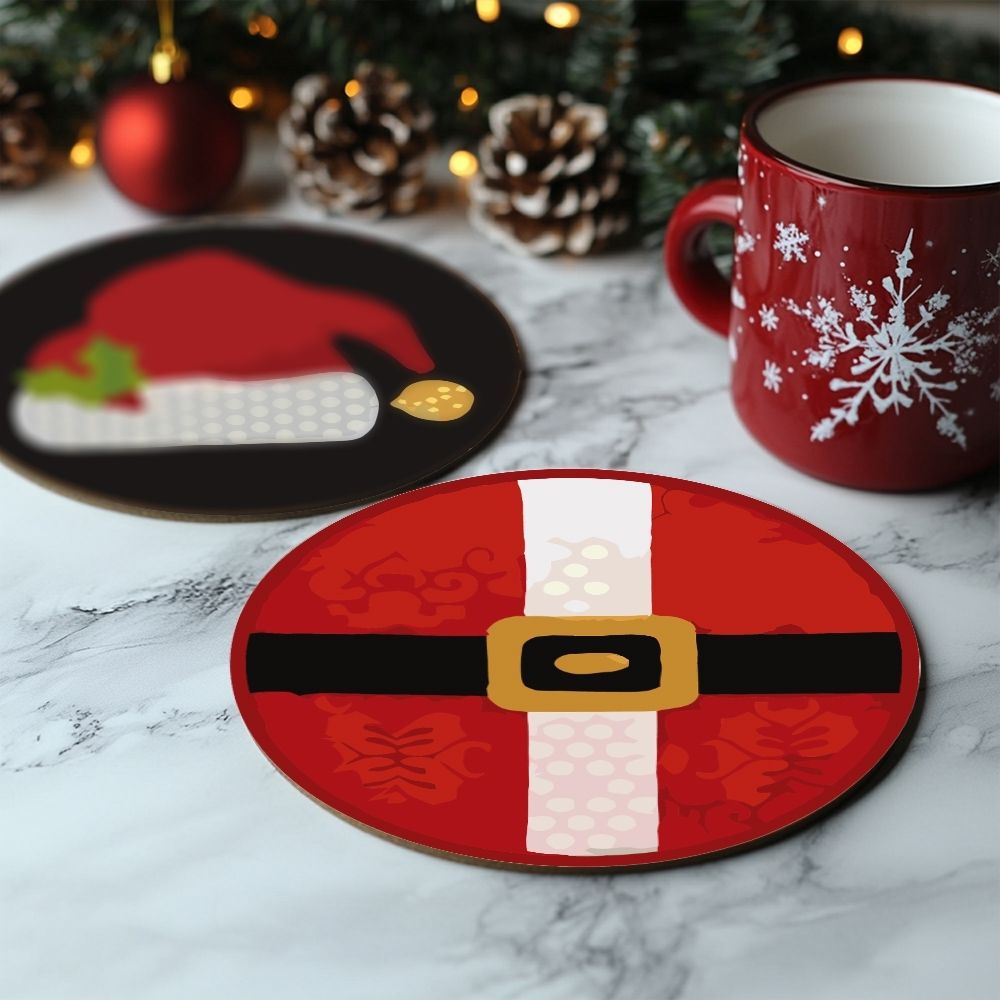 Paint by numbers 6" Coasters (4 pieces) - Creative Christmas Gift
